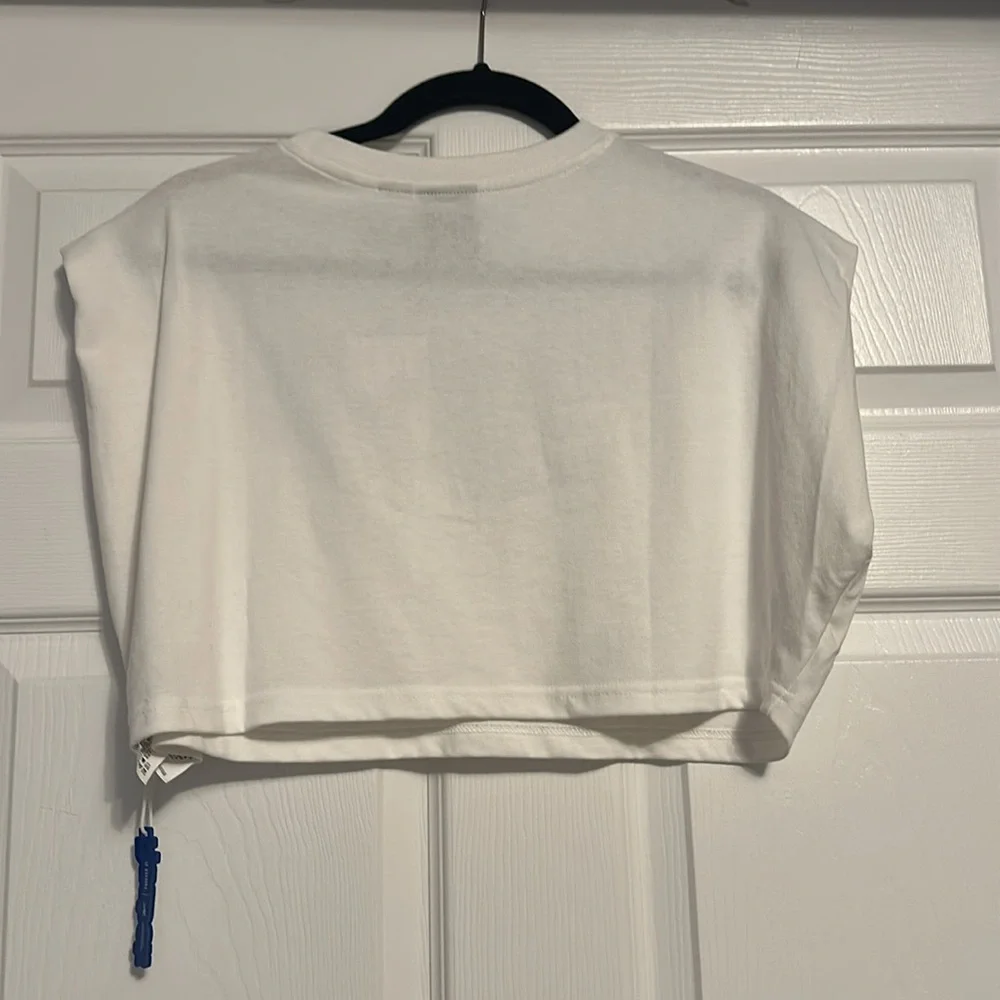 BNWTS Reebok Forever 21 White Tee with Green Logo, Sz Xsmall - Picture 4 of 5
